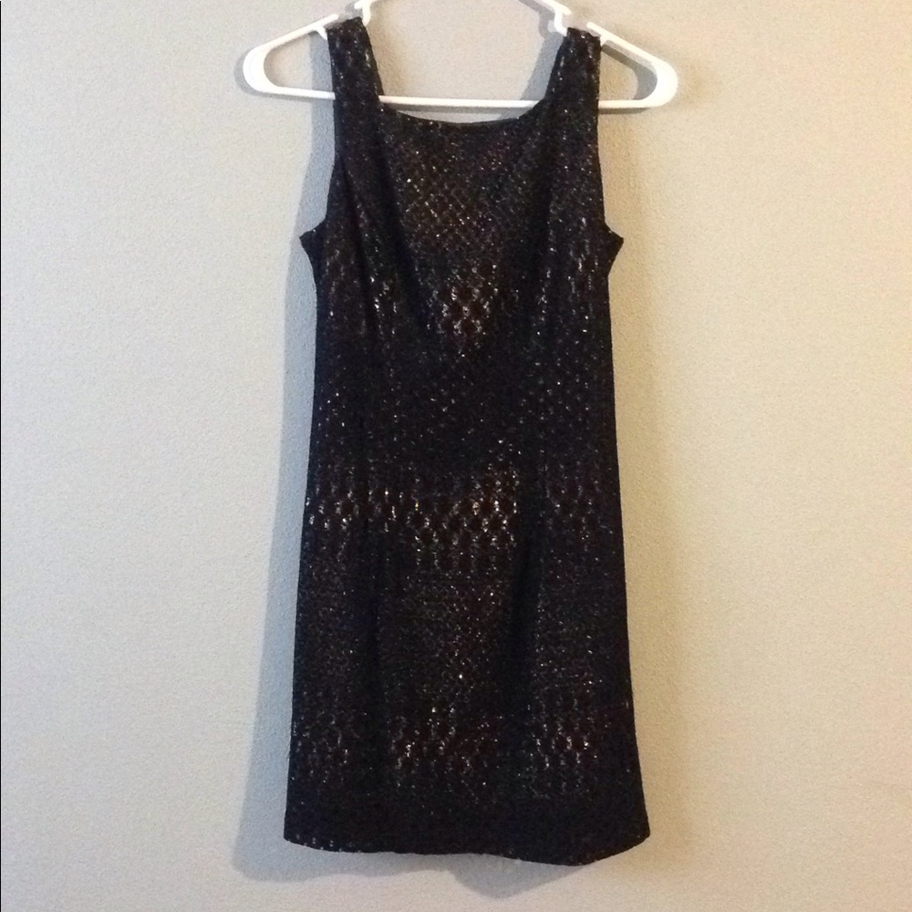 Gold and black dress